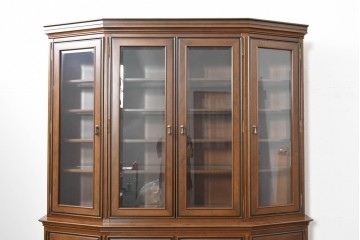 中古　美品　maruni(マルニ木工)　端正なデザインが魅力の照明付きキャビネット　定価約130万円　(R-090135)