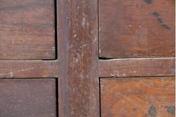 イギリスアンティーク　1930年頃　希少デザイン!!　小振りな引き出し付きガラスケース　(R-090145)
