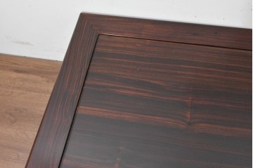 和製ヴィンテージ　縞黒檀　赤みを帯びた縞模様が魅力の座卓　(R-090152)