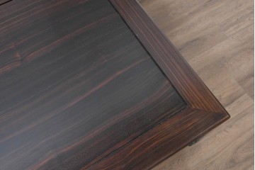 和製ヴィンテージ　縞黒檀　赤みを帯びた縞模様が魅力の座卓　(R-090152)