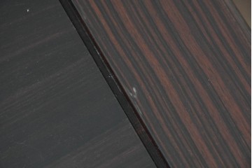 和製ヴィンテージ　縞黒檀　赤みを帯びた縞模様が魅力の座卓　(R-090152)