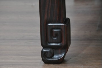 和製ヴィンテージ　縞黒檀　赤みを帯びた縞模様が魅力の座卓　(R-090152)