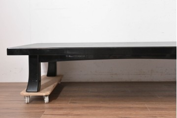 中古　美品　輪島塗　落ち着いた色合いが上品な座卓　定価約130万円　(R-090153)