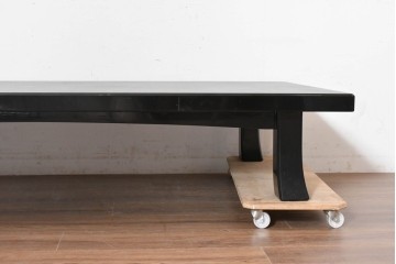 中古　美品　輪島塗　落ち着いた色合いが上品な座卓　定価約130万円　(R-090153)