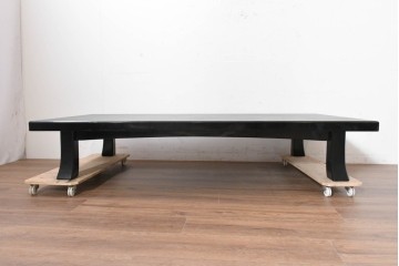 中古　美品　輪島塗　落ち着いた色合いが上品な座卓　定価約130万円　(R-090153)