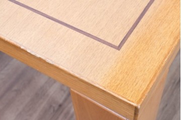 中古　KOSUGA(コスガ)　MILANO(ミラノ)シリーズ　2208　天板の象嵌意匠がアクセントのダイニングテーブル　(R-090154)