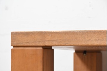中古　KOSUGA(コスガ)　MILANO(ミラノ)シリーズ　2208　天板の象嵌意匠がアクセントのダイニングテーブル　(R-090154)