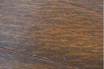 イギリスアンティーク　オーク材　ツイストレッグが目を引くゲートレッグテーブル　(R-090167)