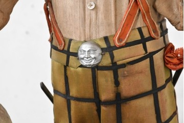  ヨーロッパアンティーク　1910年から1940年頃　激レア!　Clown Escamoteur(手品師のピエロ)　精巧なからくりと圧倒的な存在感が目を惹く大型オートマタ付きオルゴール(R-090168)