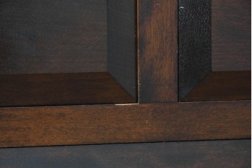 中古　松本民芸家具　端正な面取り意匠が魅力の整理タンス　(R-090175)