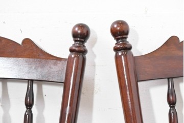 中古　松本民芸家具　16型スピンドルチェア　クラシカルなダイニングチェア4脚セット　定価(4脚合計)約48万円　(R-090177)