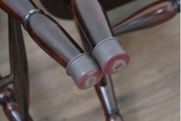中古　松本民芸家具　16型スピンドルチェア　クラシカルなダイニングチェア4脚セット　定価(4脚合計)約48万円　(R-090177)