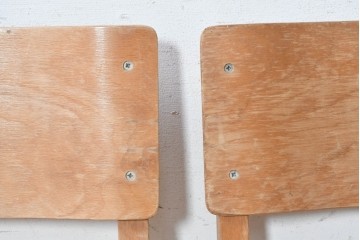 イギリスヴィンテージ　スタッキングできるスクールチェア5脚セット　(R-090181)