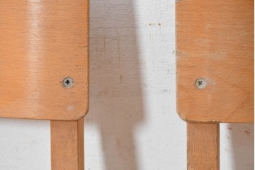 イギリスヴィンテージ　スタッキングできるスクールチェア5脚セット　(R-090182)