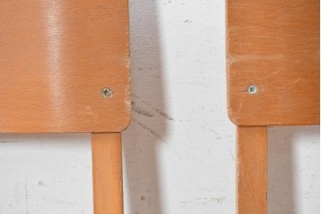 イギリスヴィンテージ　スタッキングできるスクールチェア5脚セット　(R-090183)