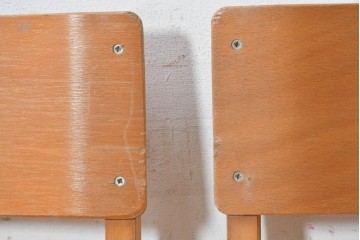 イギリスヴィンテージ　スタッキングできるスクールチェア5脚セット　(R-090183)