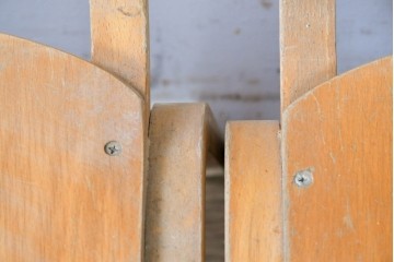 イギリスヴィンテージ　スタッキングできるスクールチェア5脚セット　(R-090184)