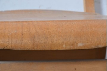 イギリスヴィンテージ　スタッキングできるスクールチェア5脚セット　(R-090184)