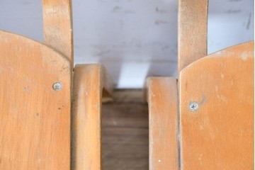 イギリスヴィンテージ　スタッキングできるスクールチェア5脚セット　(R-090185)
