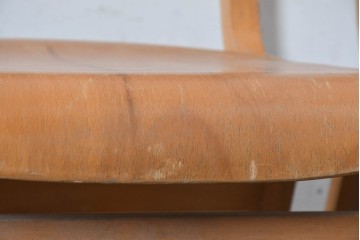 イギリスヴィンテージ　スタッキングできるスクールチェア5脚セット　(R-090185)