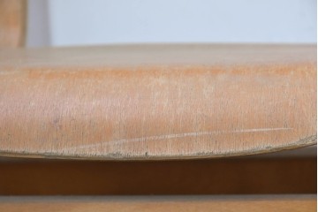 イギリスヴィンテージ　スタッキングできるスクールチェア6脚セット　(R-090186)