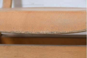 イギリスヴィンテージ　スタッキングできるスクールチェア6脚セット　(R-090186)