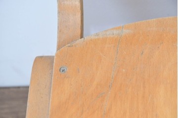 イギリスヴィンテージ　スタッキングできるスクールチェア5脚セット　(R-090187)