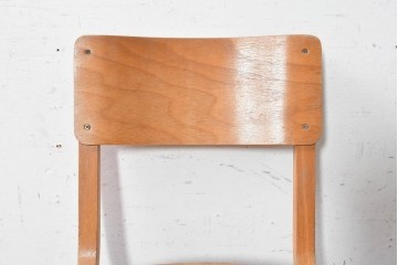 イギリスヴィンテージ　スタッキングできるスクールチェア　(R-090188)