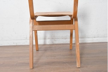 イギリスヴィンテージ　スタッキングできるスクールチェア　(R-090188)