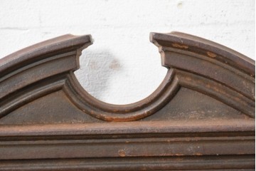 イギリスアンティーク　1920年頃　高級品!　鉄鋳物・真鍮　花模様のタイルが可愛らしいステッキスタンド兼傘立て　(R-090193)