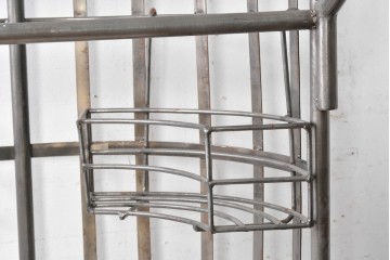 中古　美品　曲線装飾が優雅なバードケージ型ワインラック　(R-090196)