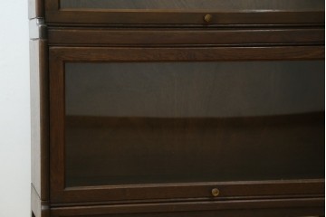 イギリスヴィンテージ　GUNN(ガン)社　オーク材　縦に重ねて使える!　クラシカルなスタッキングブックケース　(R-090199)
