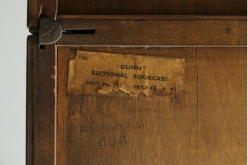 イギリスヴィンテージ　GUNN(ガン)社　オーク材　縦に重ねて使える!　クラシカルなスタッキングブックケース　(R-090199)
