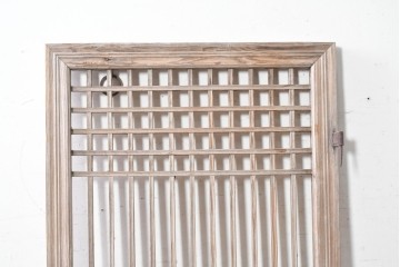 中国アンティーク建具　李朝風建具　素朴な格子デザインの窓1枚　(R-090202)