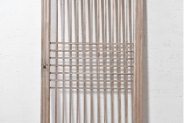 中国アンティーク建具　李朝風建具　素朴な格子デザインの窓1枚　(R-090202)