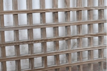 中国アンティーク建具　李朝風建具　素朴な格子デザインの窓1枚　(R-090203)