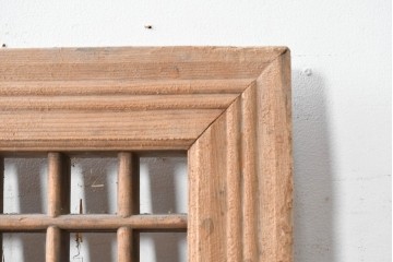 中国アンティーク建具　李朝風建具　素朴な格子デザインの窓1枚　(R-090204)