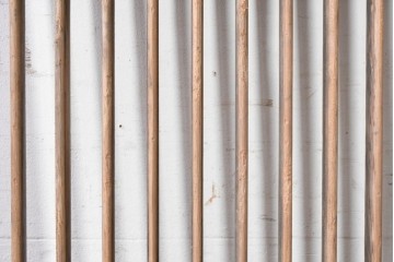 中国アンティーク建具　李朝風建具　素朴な格子デザインの窓1枚　(R-090204)