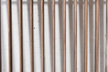 中国アンティーク建具　李朝風建具　素朴な格子デザインの窓1枚　(R-090205)