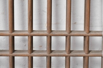中国アンティーク建具　李朝風建具　素朴な格子デザインの窓1枚　(R-090205)