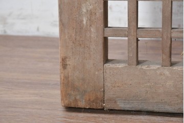 中国アンティーク建具　李朝風建具　素朴な格子デザインの窓1枚　(R-090205)