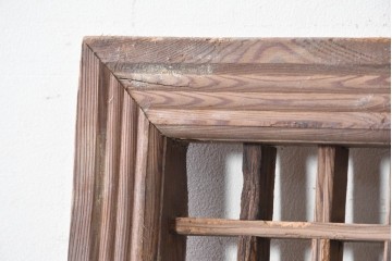 中国アンティーク建具　李朝風建具　素朴な格子デザインの窓1枚　(R-090206)