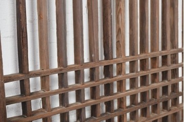 中国アンティーク建具　李朝風建具　素朴な格子デザインの窓1枚　(R-090206)