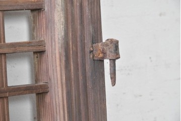 中国アンティーク建具　李朝風建具　素朴な格子デザインの窓1枚　(R-090206)