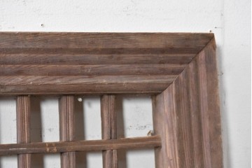 中国アンティーク建具　李朝風建具　素朴な格子デザインの窓1枚　(R-090207)