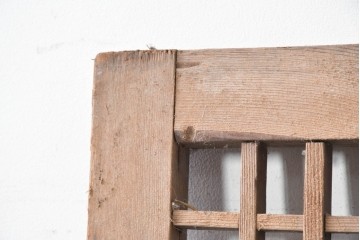中国アンティーク建具　李朝風建具　素朴な格子デザインの窓1枚　(R-090207)
