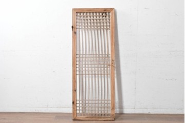 中国アンティーク建具　李朝風建具　素朴な格子デザインの窓1枚　(R-090208)