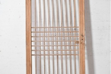 中国アンティーク建具　李朝風建具　素朴な格子デザインの窓1枚　(R-090208)
