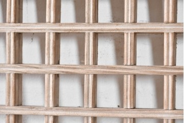 中国アンティーク建具　李朝風建具　素朴な格子デザインの窓1枚　(R-090208)