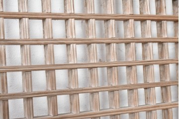 中国アンティーク建具　李朝風建具　素朴な格子デザインの窓1枚　(R-090208)